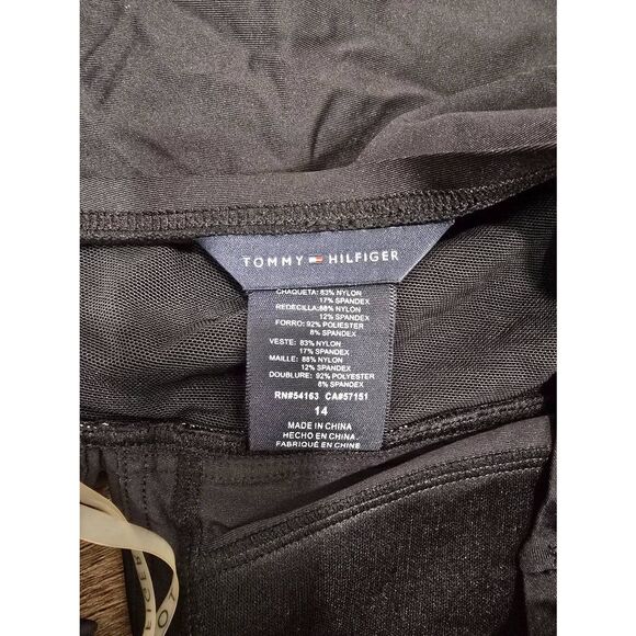 Tommy Hilfiger Black Halter One Piece Swimsuit Size 14 – Gently Used - Picture 2 of 7